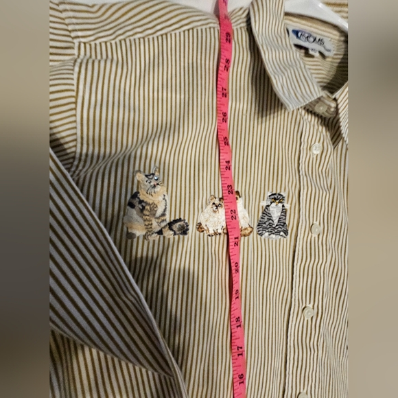 Vintage Las Olas Wearable Art W/ 7 Glitter Eyed Persian And Other Cats - Picture 9 of 16